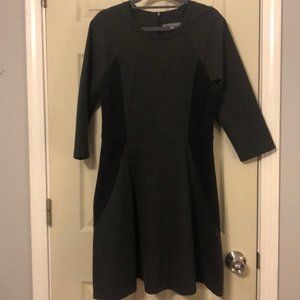 Daisy Fuentes black and grey stretchy dress